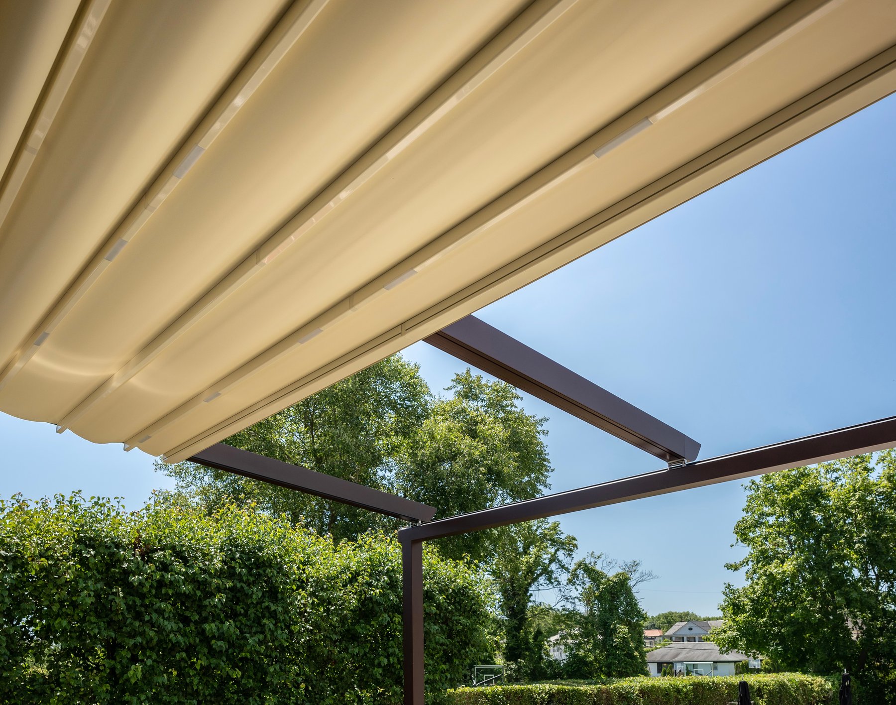 Enhance Home Pergola with Retractable Canopy