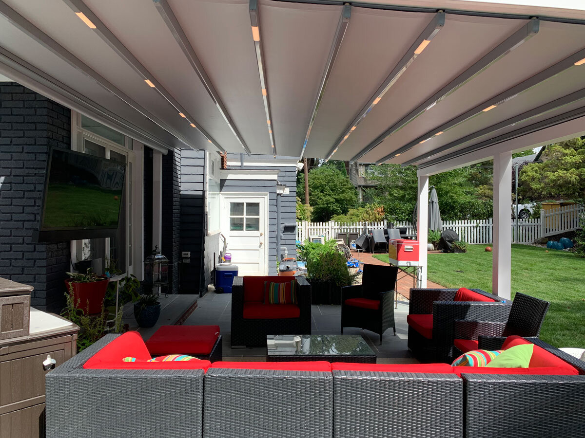 pergola awning retractable roof