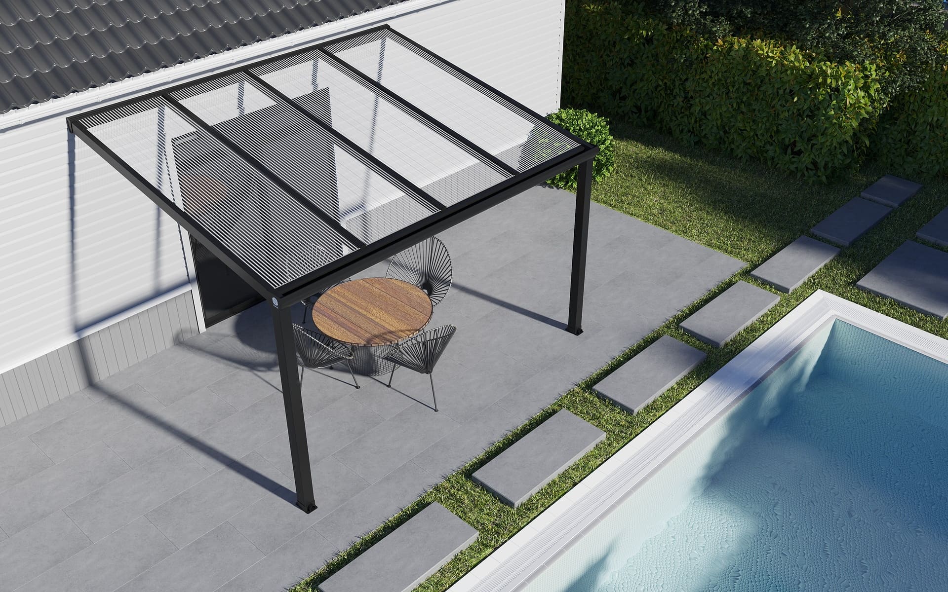 Clear Polycarbonate Patio Cover