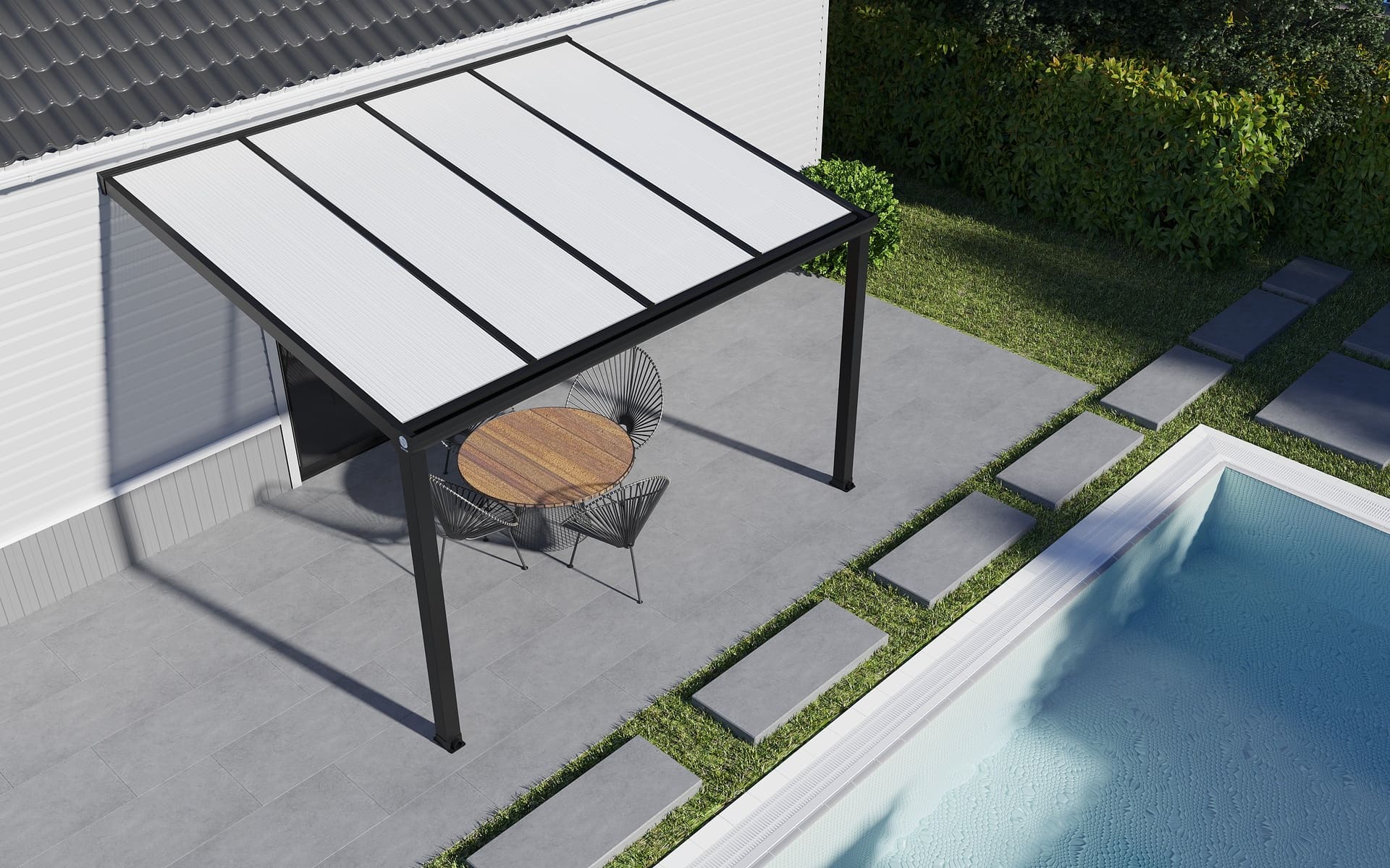 Frosted Polycarbonate Patio Cover